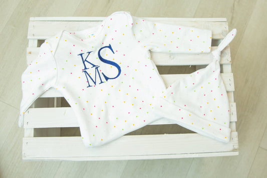 Infant Gown: Small dot