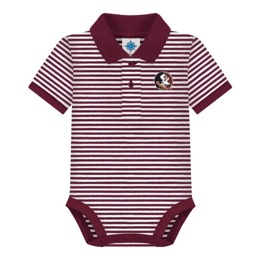 Florida State Seminoles Striped Infant Bodysuit: Garnet