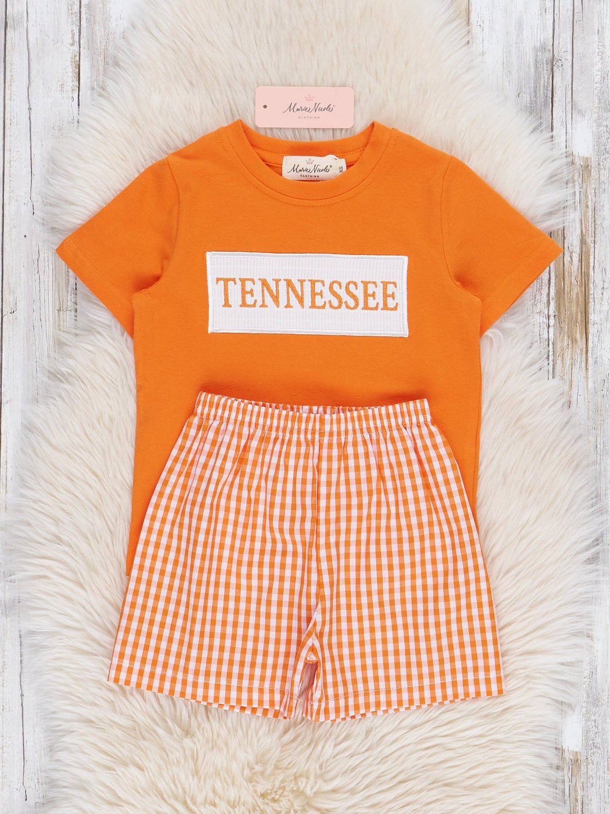 Tennessee Smocked Gingham Outfit:
