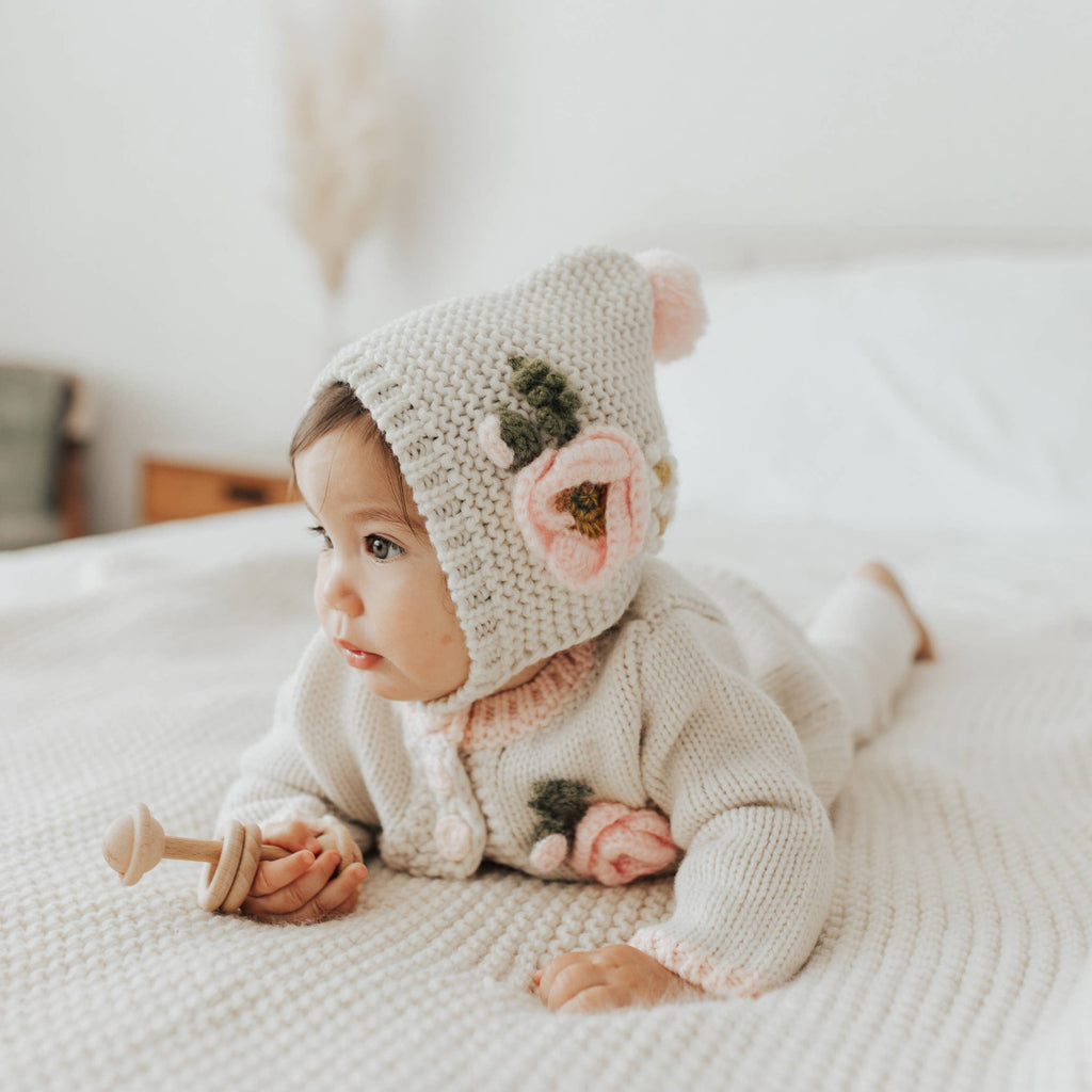 Poppy Handknit Sweater Set Natural Baby & Toddler: 18-24 months