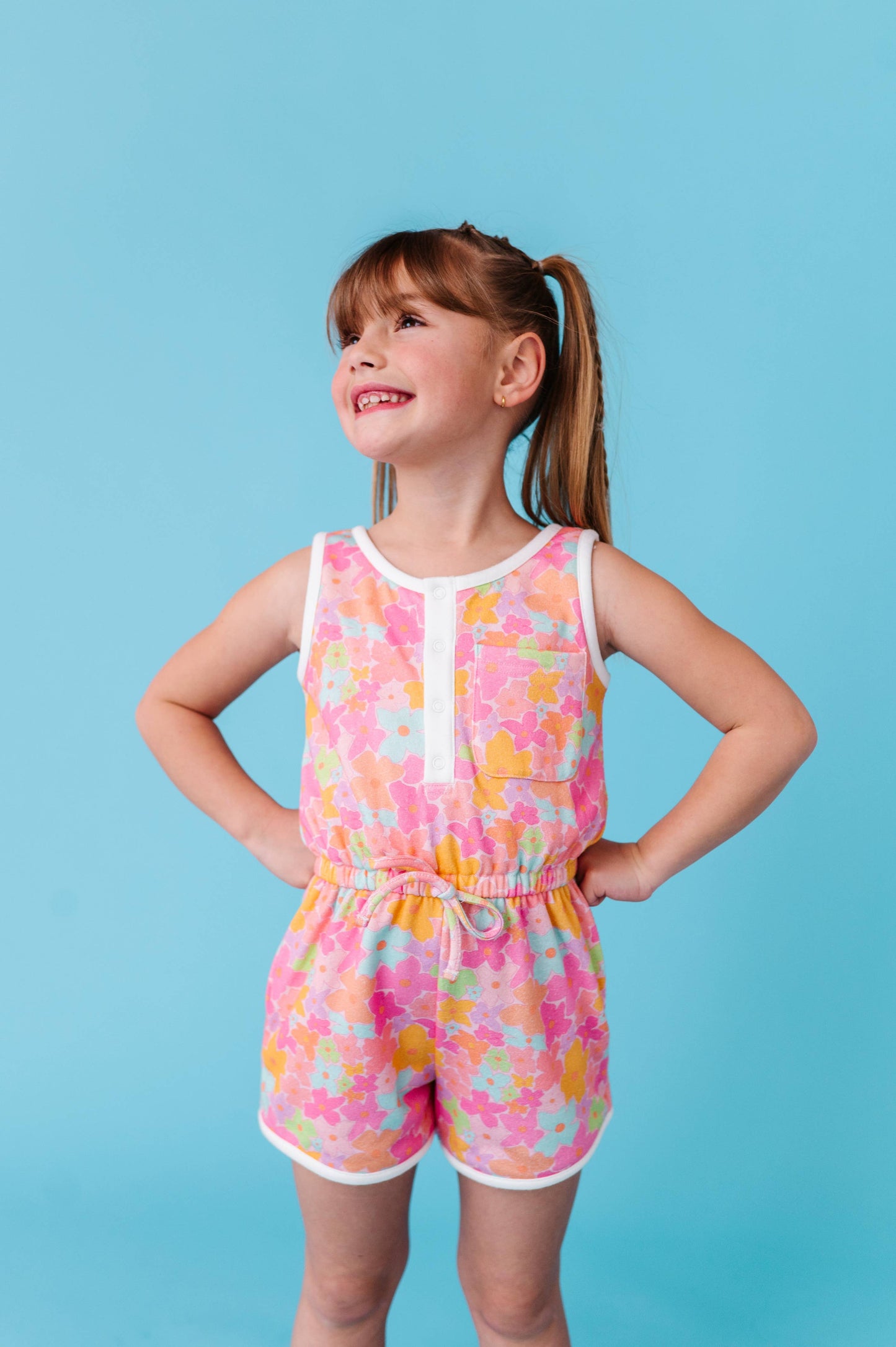 Tutti Fruitti Blossom Girls Tank Romper