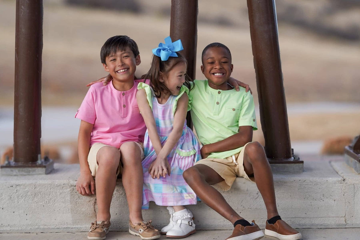Boys Pastel Lime Short Sleeve Shirt