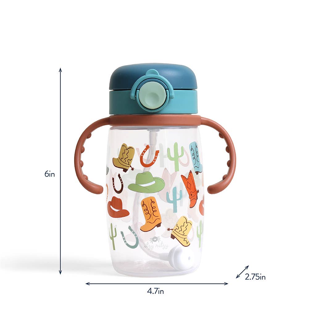 Itzy Sips™ Straw Cup With Snap-Close Lid: Giddy Up!