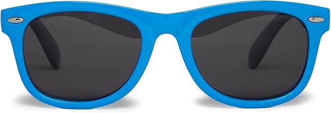 Kids Flexible Wire Sunglasses - Royal Blue/Smoke Lenses: Toddler