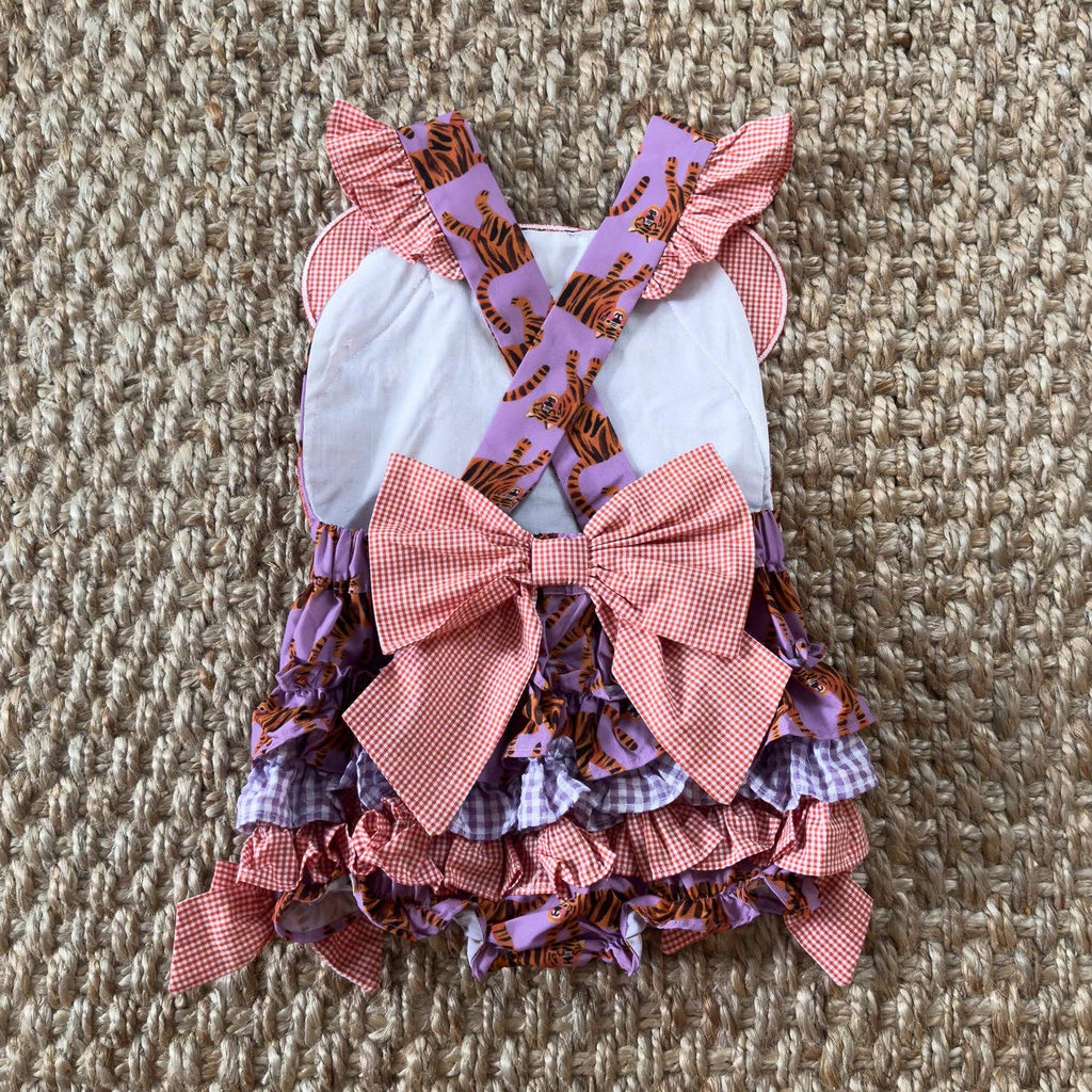 Orange & Purple Tiger Bubble - Wild Lapin Children’s Boutique