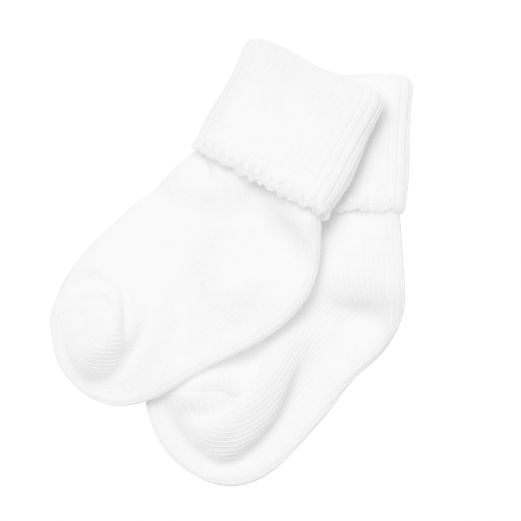 Essentials White Socks - White Trim