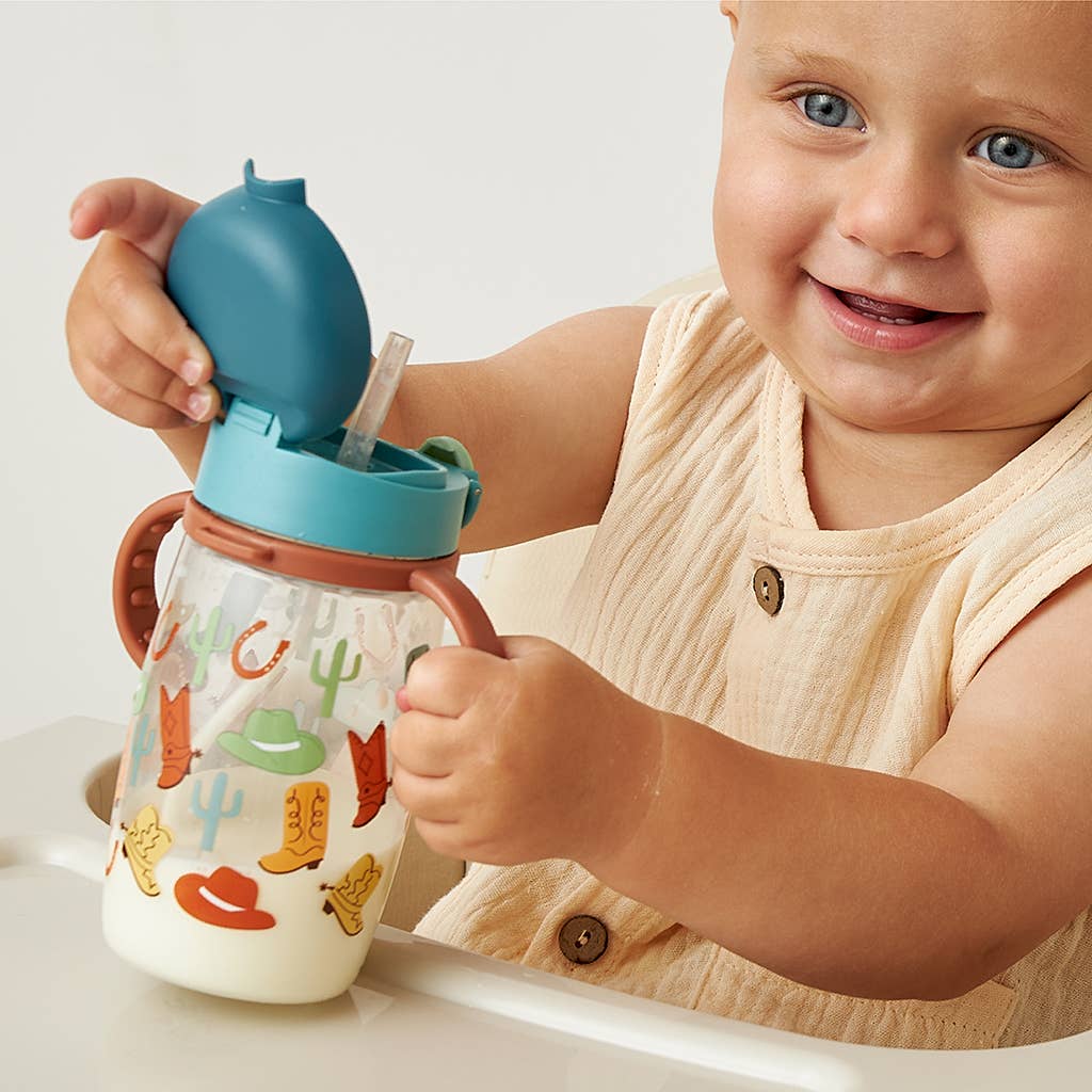 Itzy Sips™ Straw Cup With Snap-Close Lid: Ribbons & Roses
