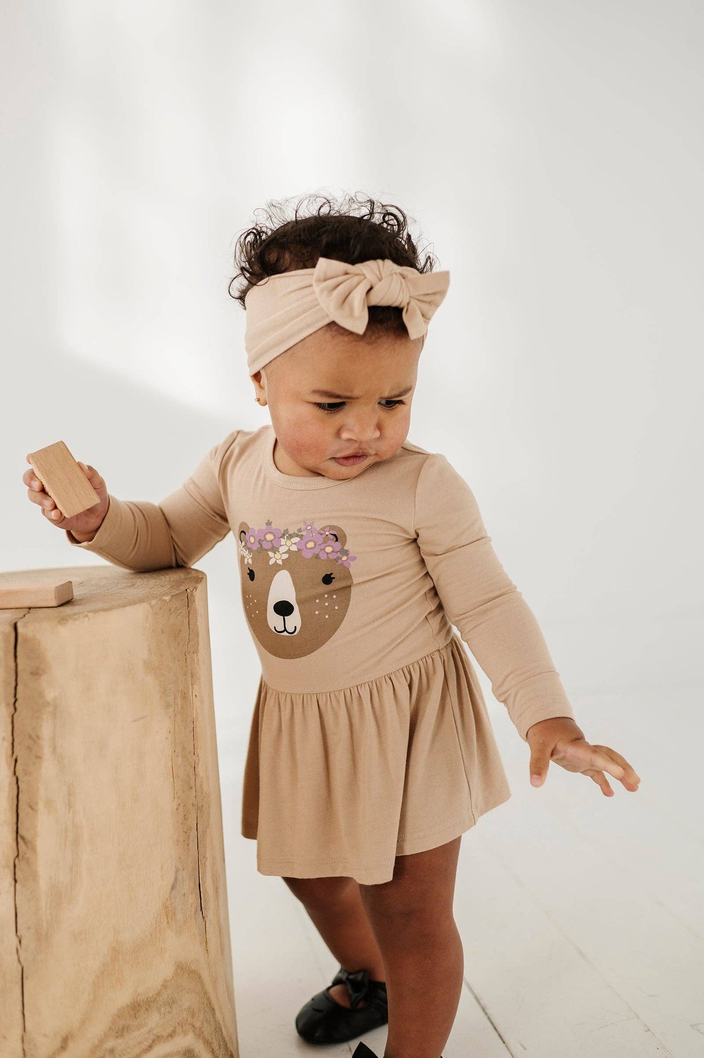 Girl's Bodysuit Dress Set Bamboo Baby/Kids Clothing Fall: Fawn