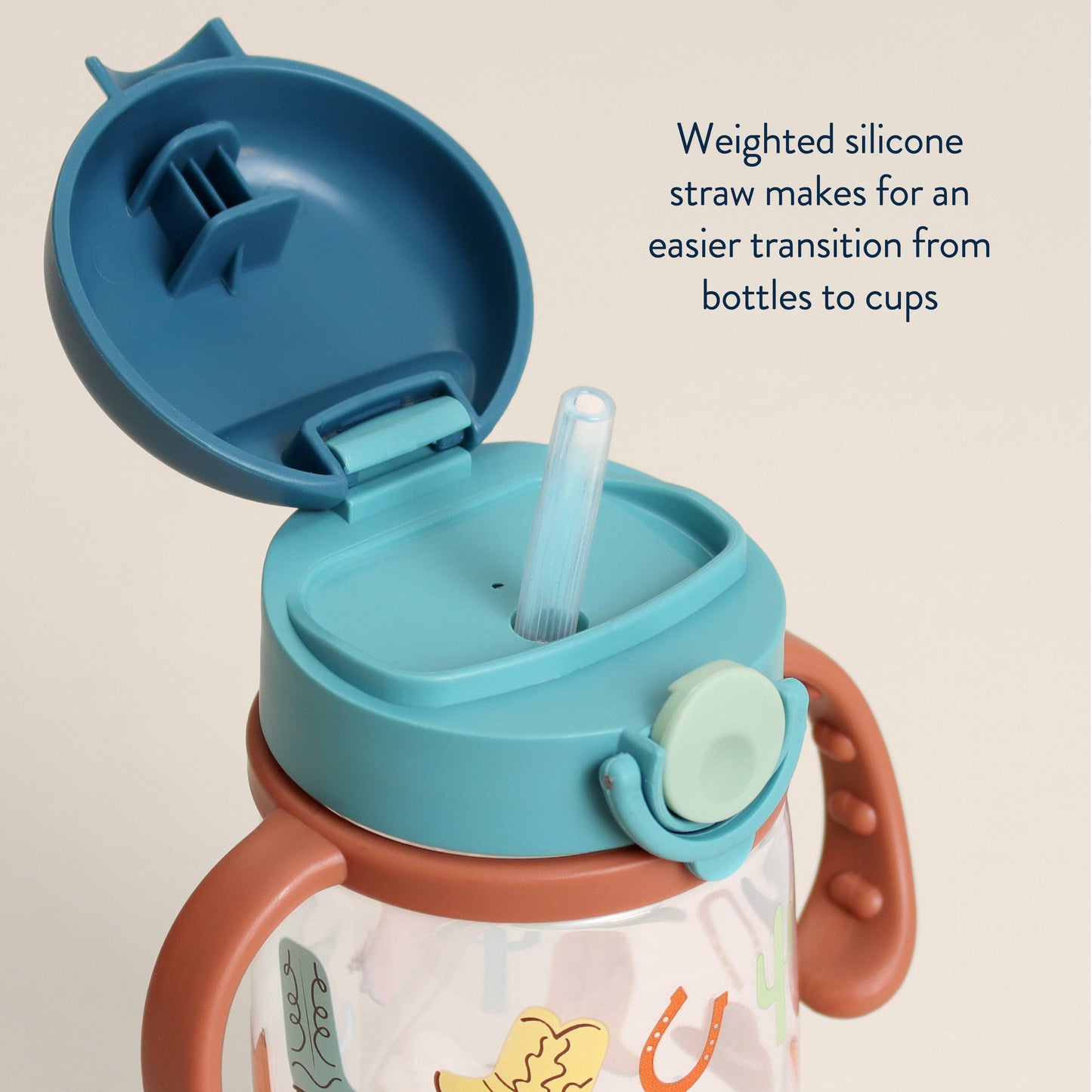 Itzy Sips™ Straw Cup With Snap-Close Lid: Ribbons & Roses