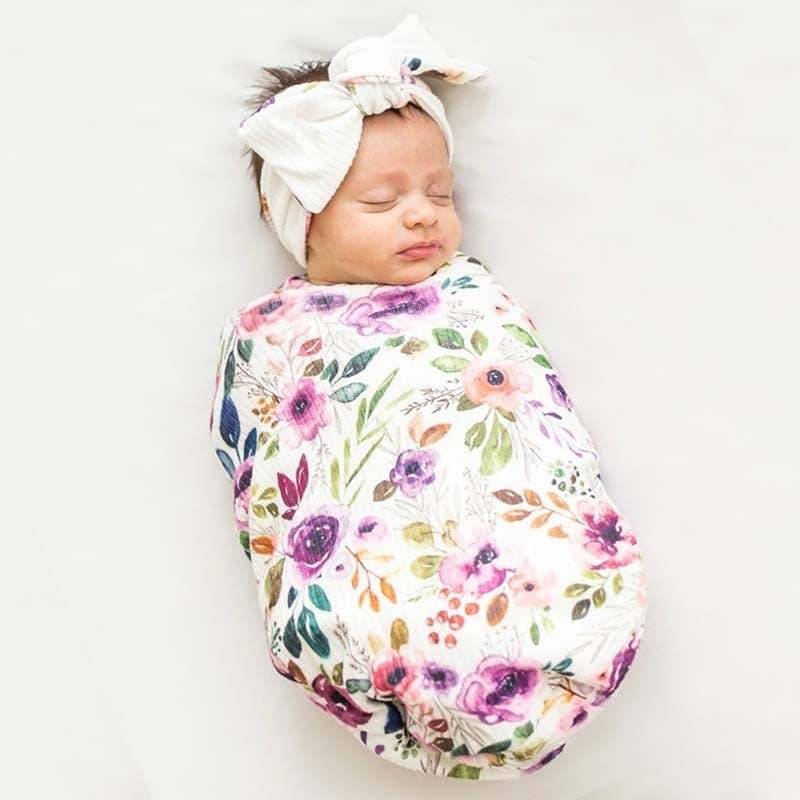 COCOON SWADDLE: Blushing Eucalyptus / Small