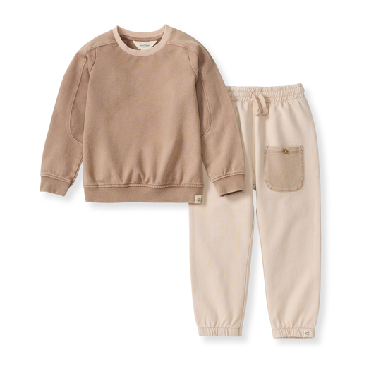 Acid Wash Toddler Sweatshirt Set