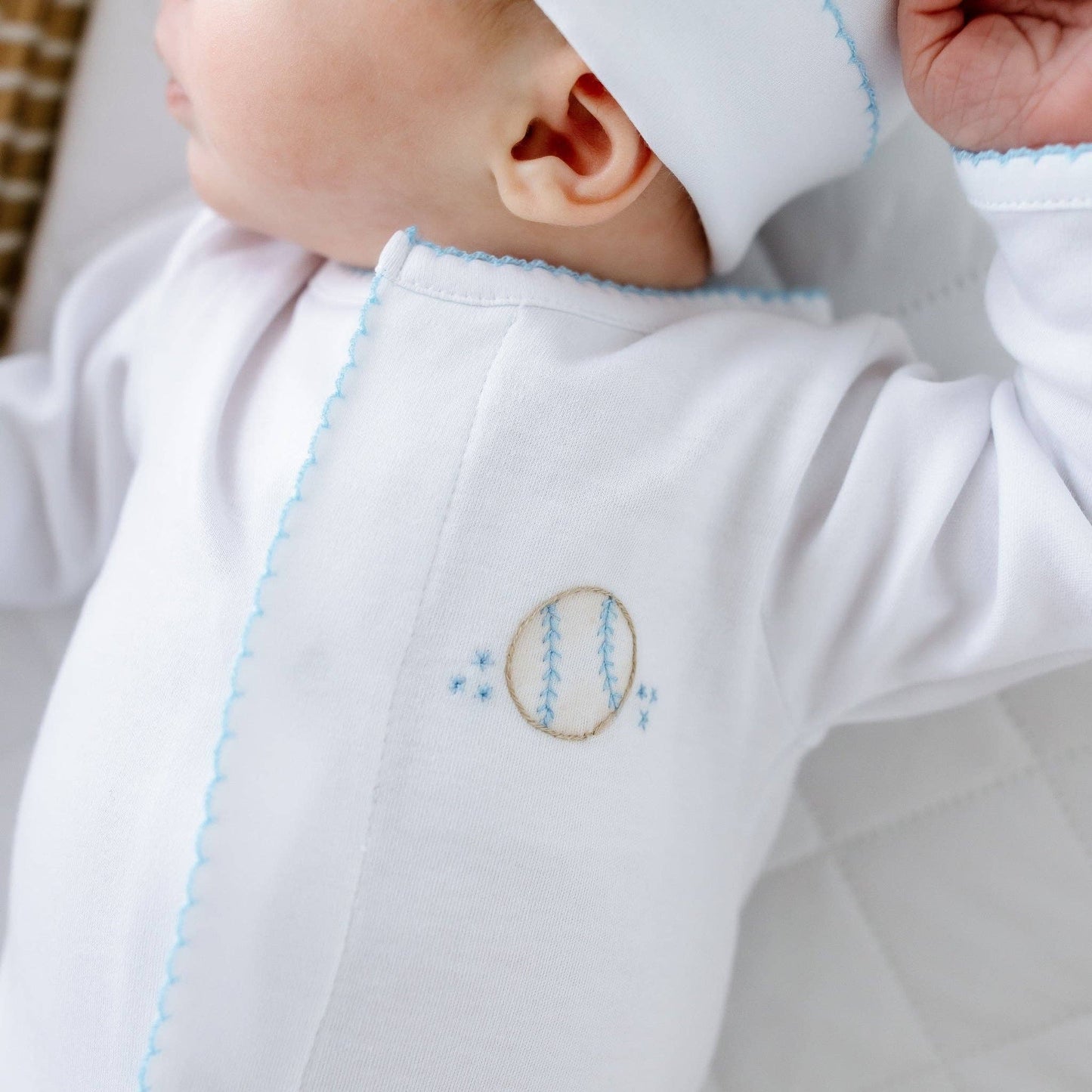 Precious Lil' Sluggers Footie - Light Blue