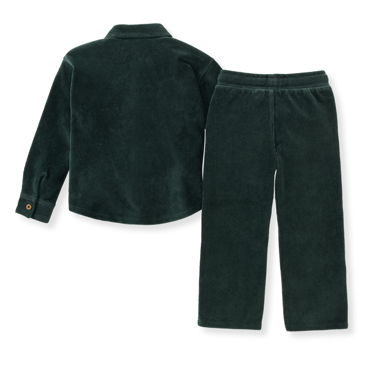 Knit Corduroy Boy Shirt & Pants Set