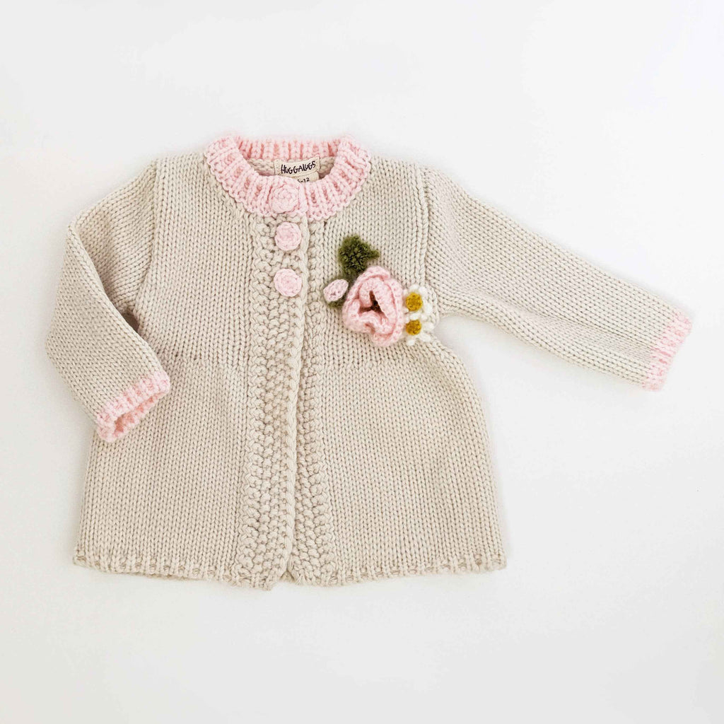 Poppy Handknit Sweater Natural Baby & Toddler: 18-24 months