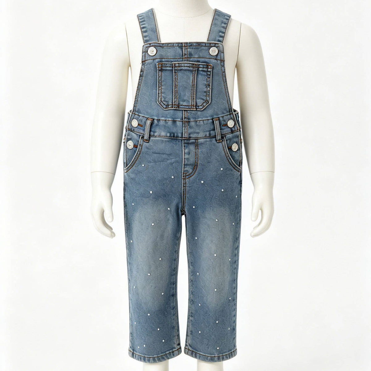 Pearl Denim Overalls