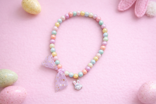 Hoppy Little Bunny Beaded Necklace