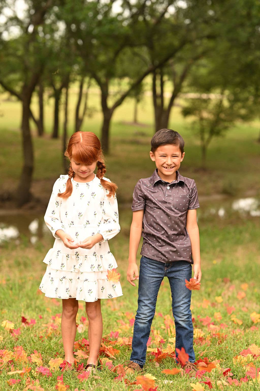 - Mini Davis Pocket Polo - Espresso+: 4T
