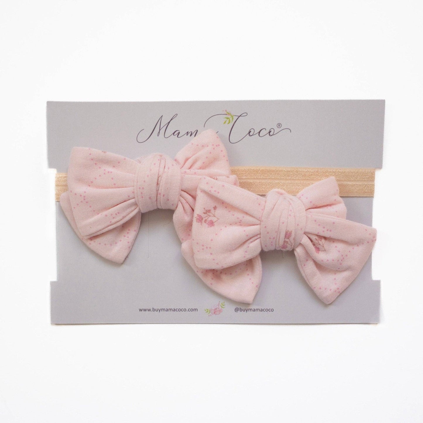 HEADBAND & BOW SET: Whimsical Garden / ONE SIZE