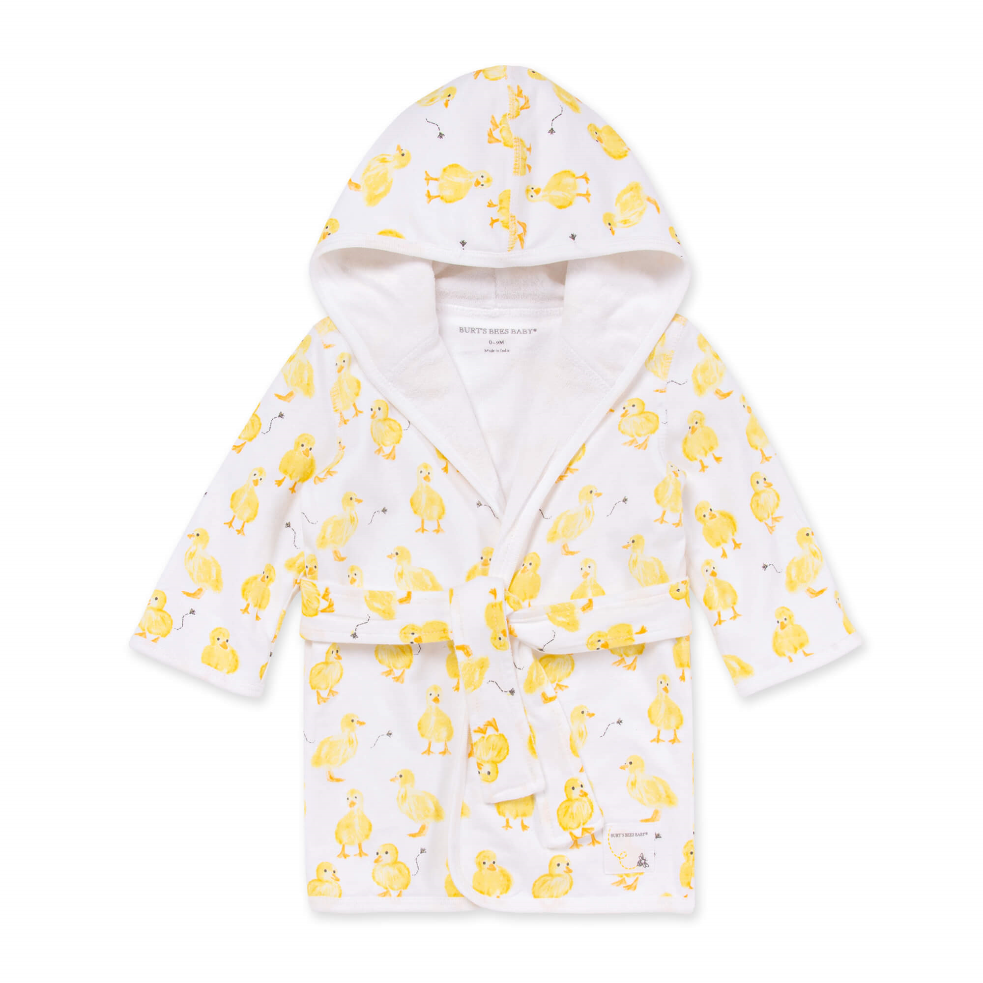 Organic Cotton Knit Terry Hooded Robe - Little Ducks – Wild Lapin ...