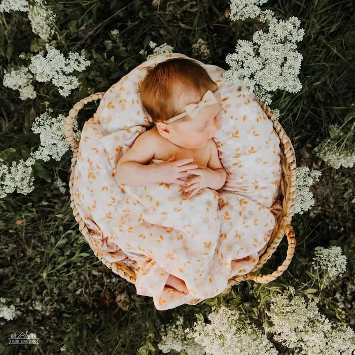 Swaddle Whimsy Floral Peach