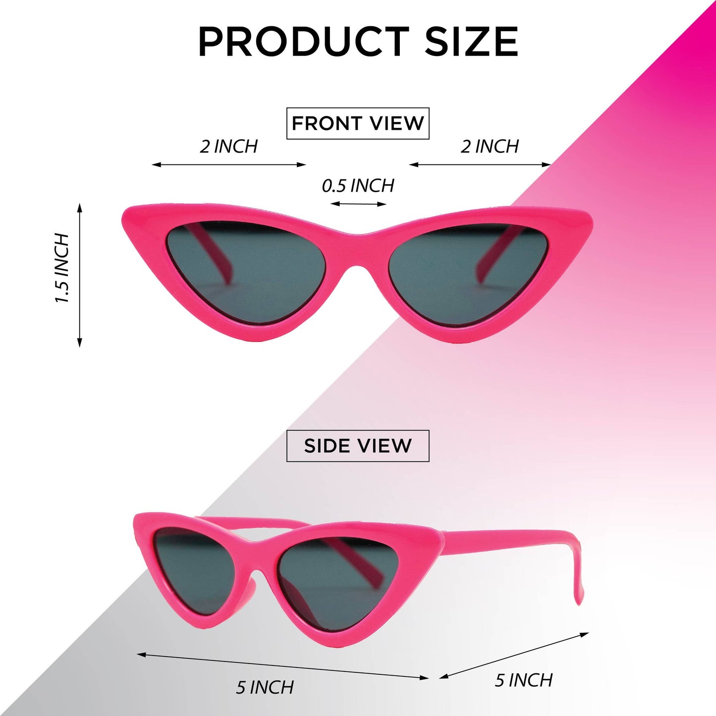 Kid's Sunglasses - Heart Shaped - Candy Pink