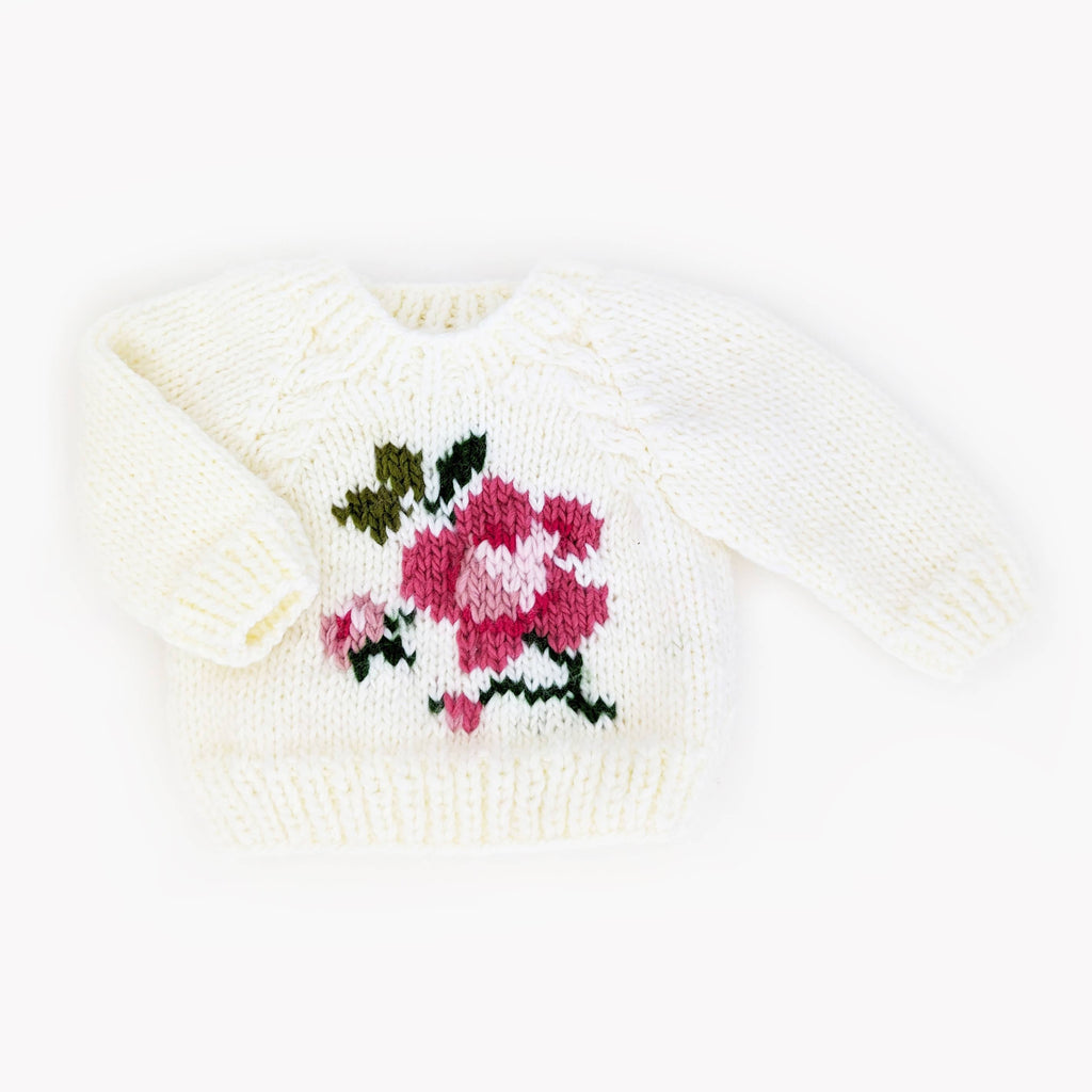 Rose Crew Neck Sweater Set for Baby & Toddler 6-12 months