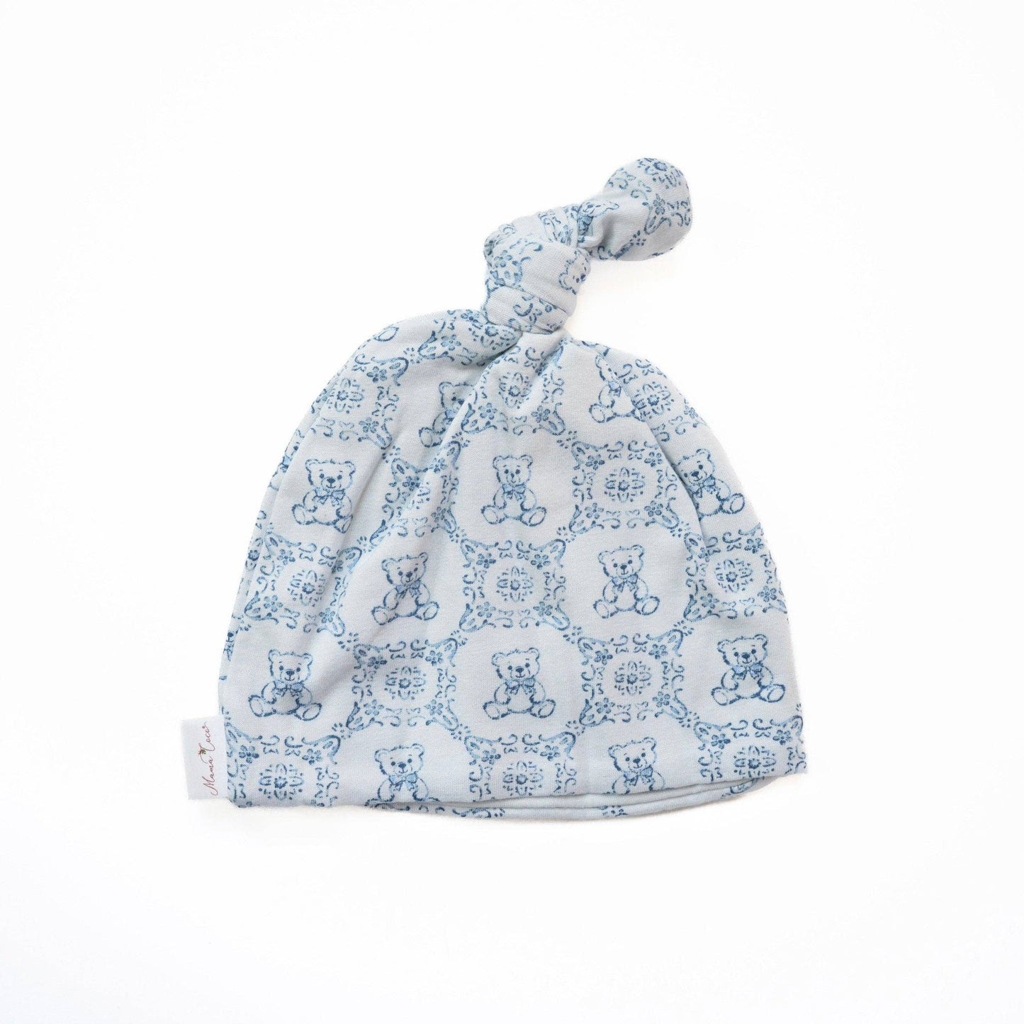 KNOTTY BEANIE: Teddy Tiles / 0-6m