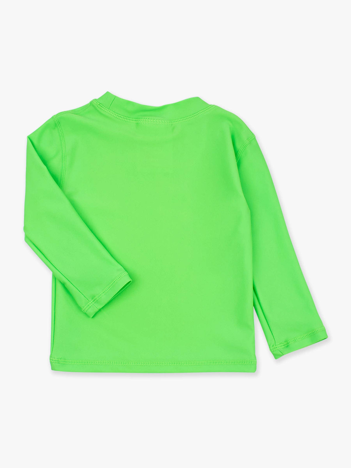Boys Neon Lime Long Sleeve Rash Guard: Green