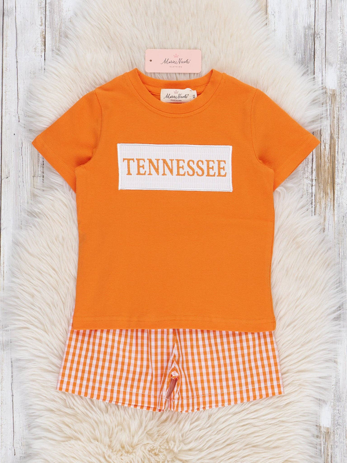Tennessee Smocked Gingham Outfit: