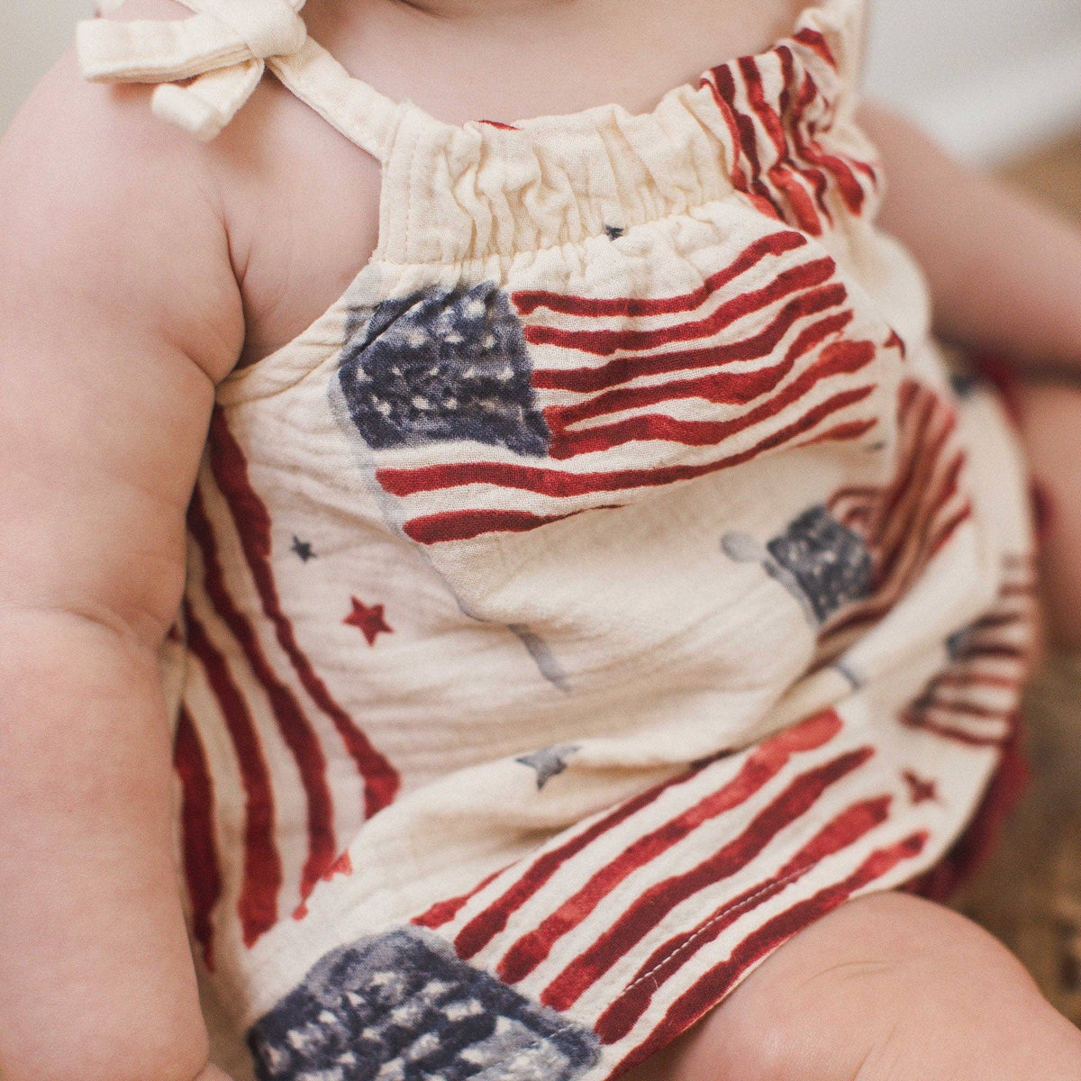 American Flag Girl Tank & Shorts Set:
