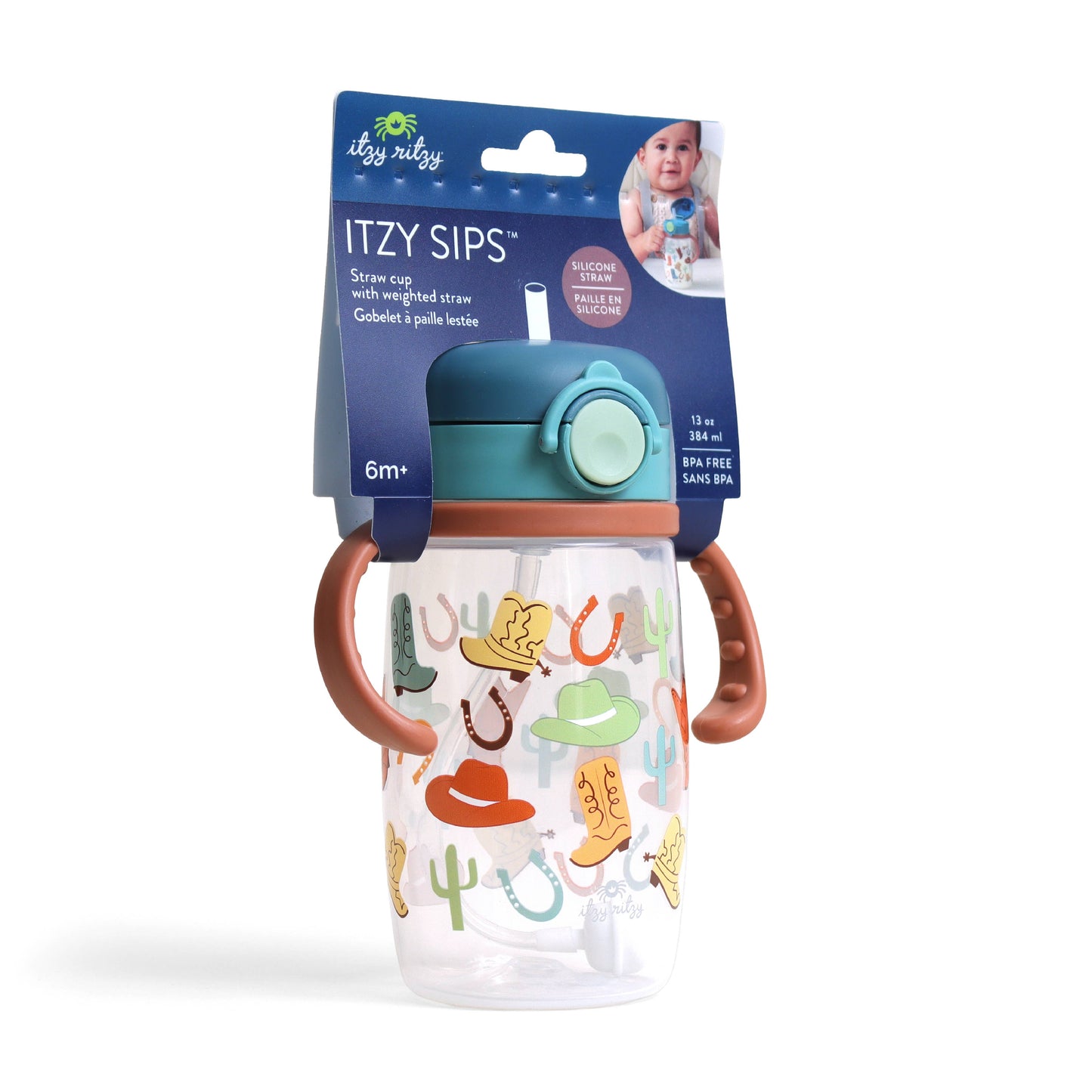 Itzy Sips™ Straw Cup With Snap-Close Lid: Giddy Up!