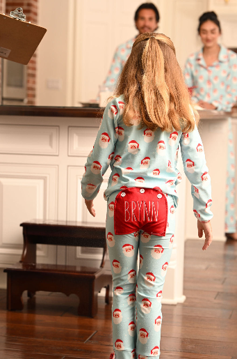Christmas 2025 Pajamas- Vintage Santa - Ruffle Buttflap: