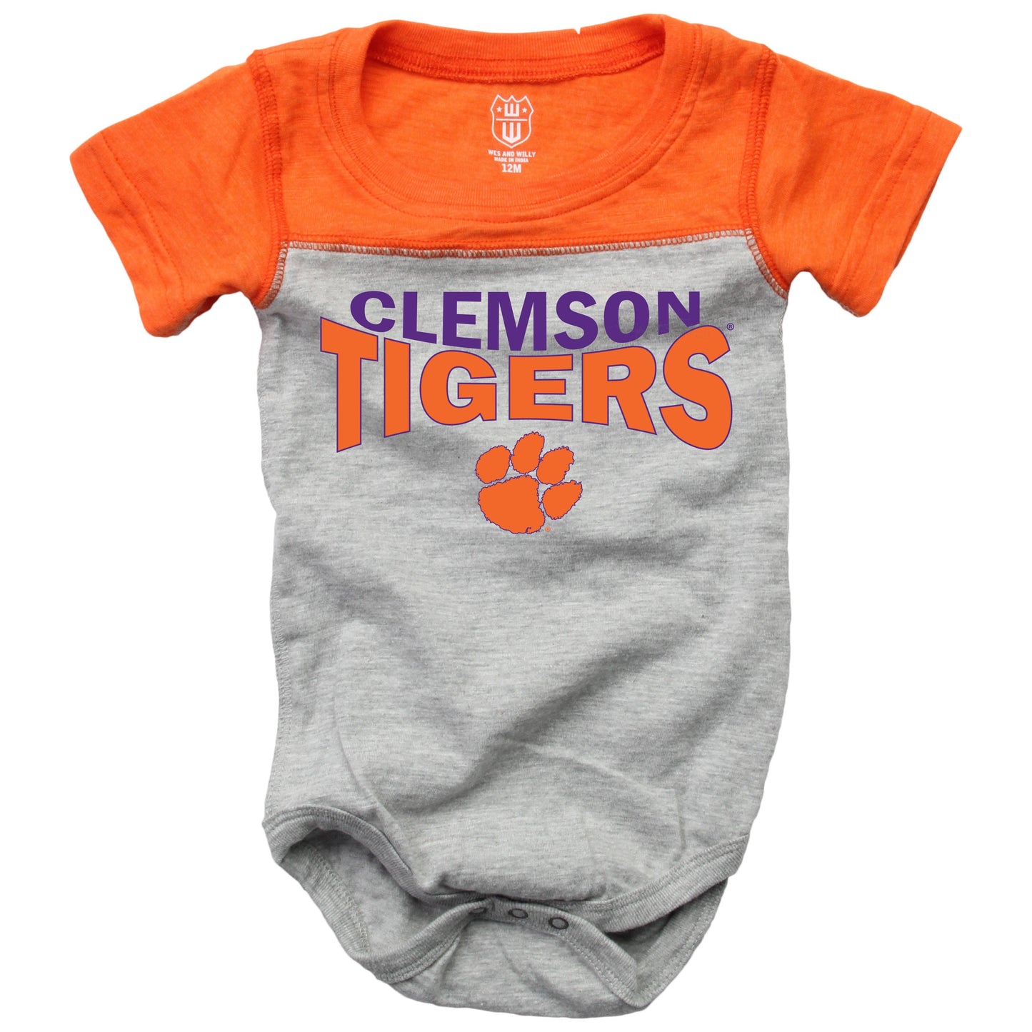 Clemson Tigers Infant SS Hopper and Pant Set