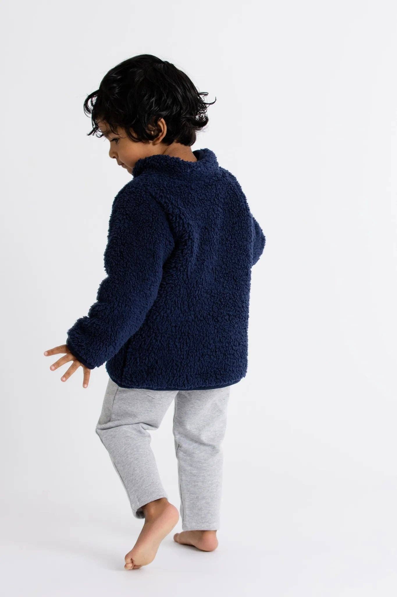 Sherpa Jacket_Navy: Boy / Navy