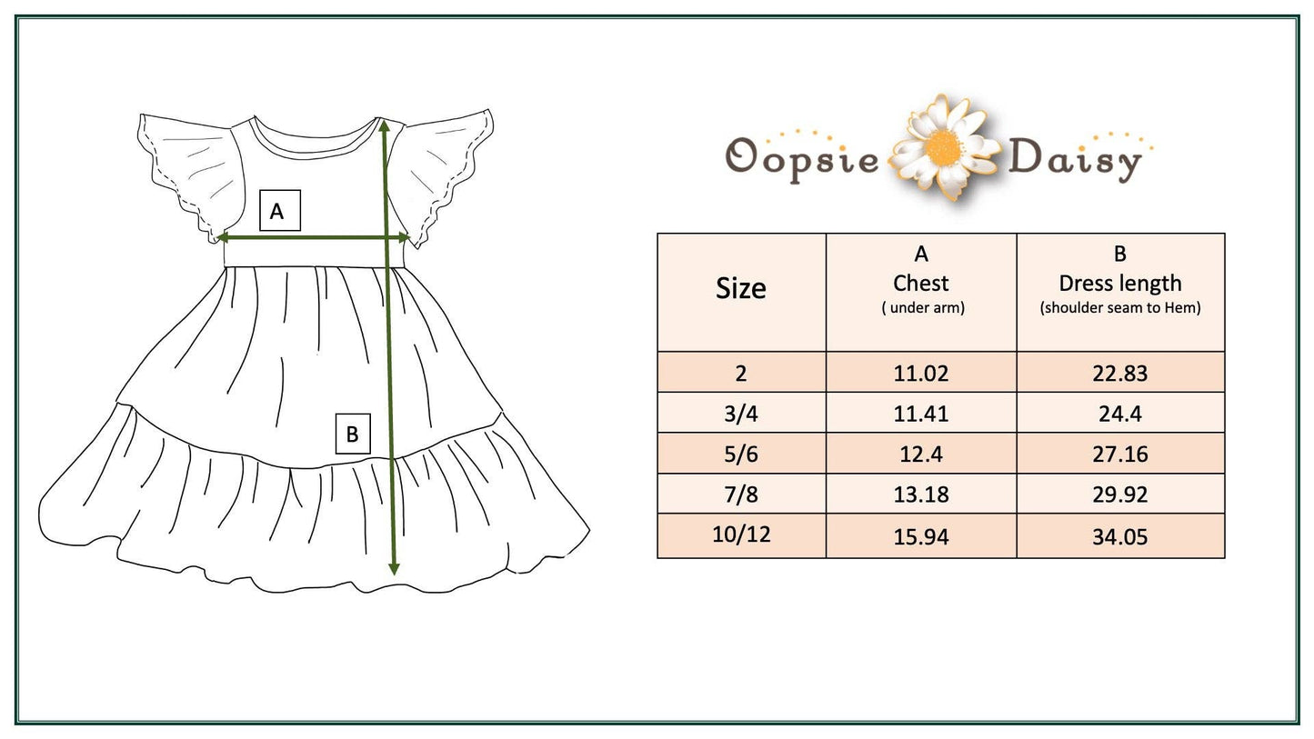 Kids Emmy Purple Pastel Floral Flutter Sleeve Twirl Dress