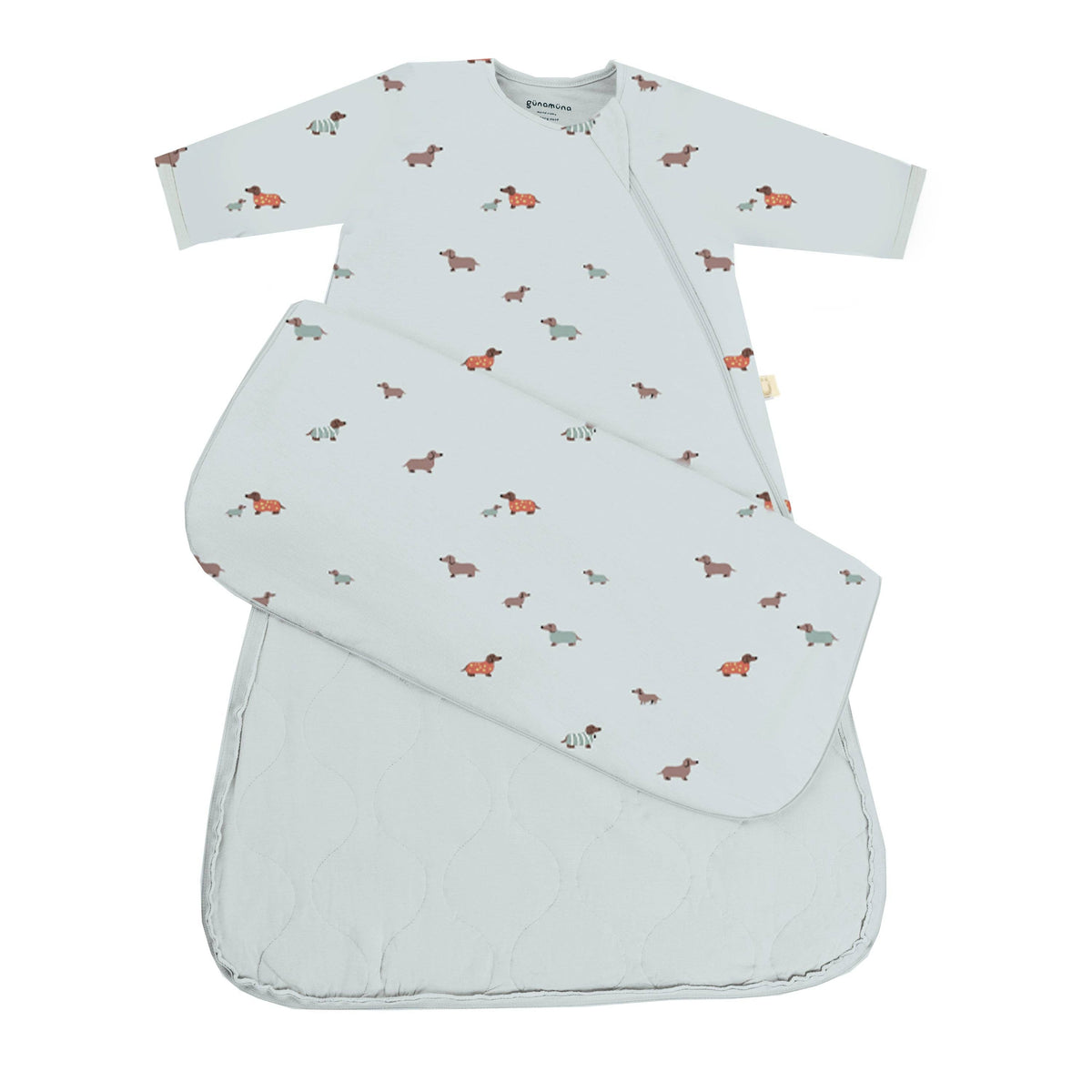 LONG SLEEVE SLEEP BAG: Giraffe Moss / 9-18M / 1.0