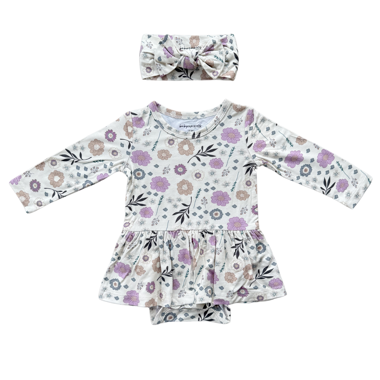 Girl's Bodysuit Dress Set Bamboo Baby/Kids Clothing Fall: Fawn