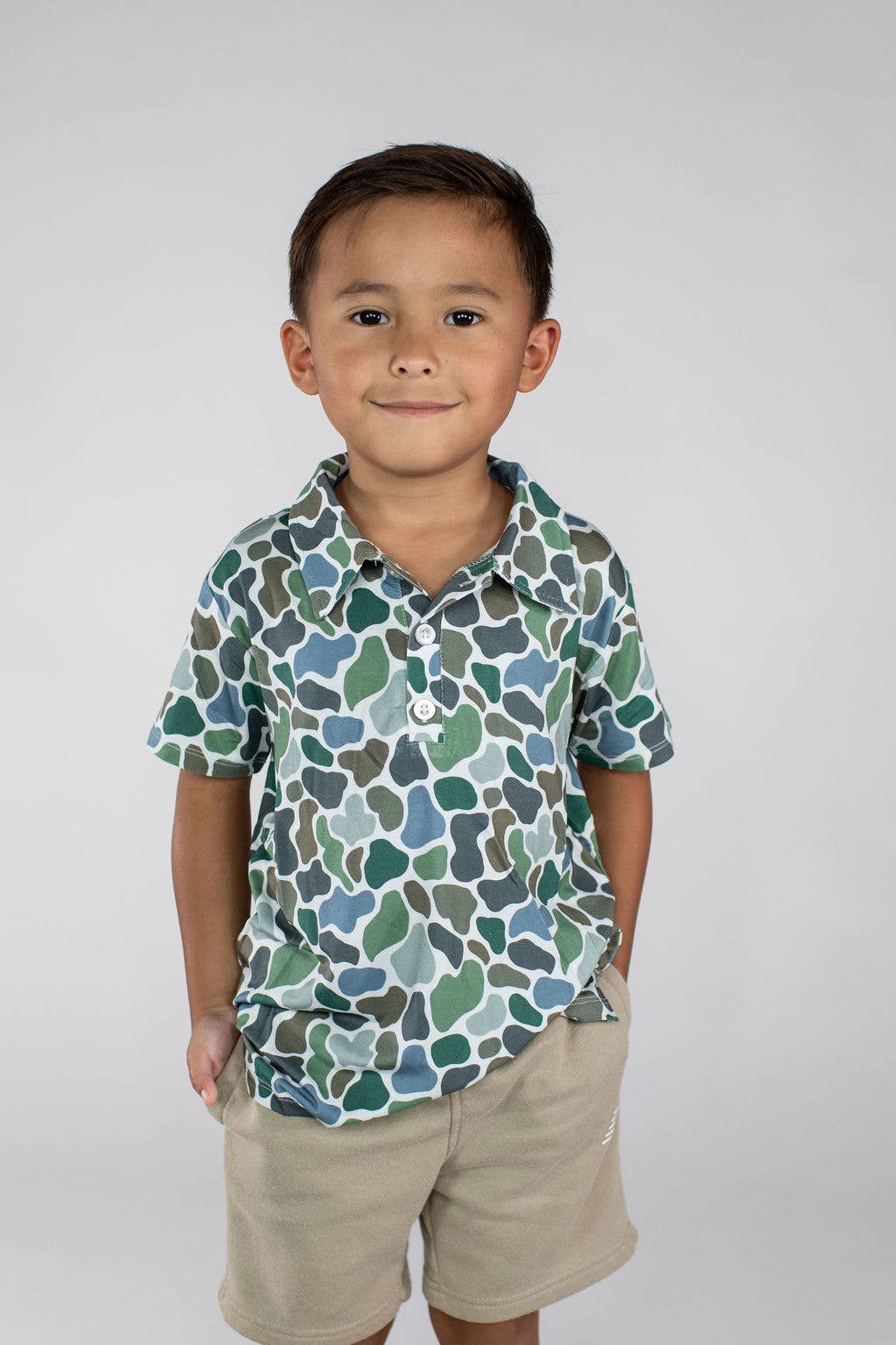 Pebble Camo - SS Polo Shirt: 5T