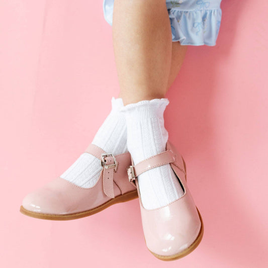 White Frill Midi Socks: 1.5-3 YEARS
