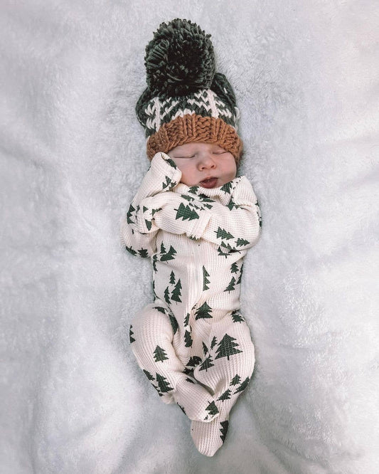 Forest Knit Beanie Hat Loden Baby & Kids