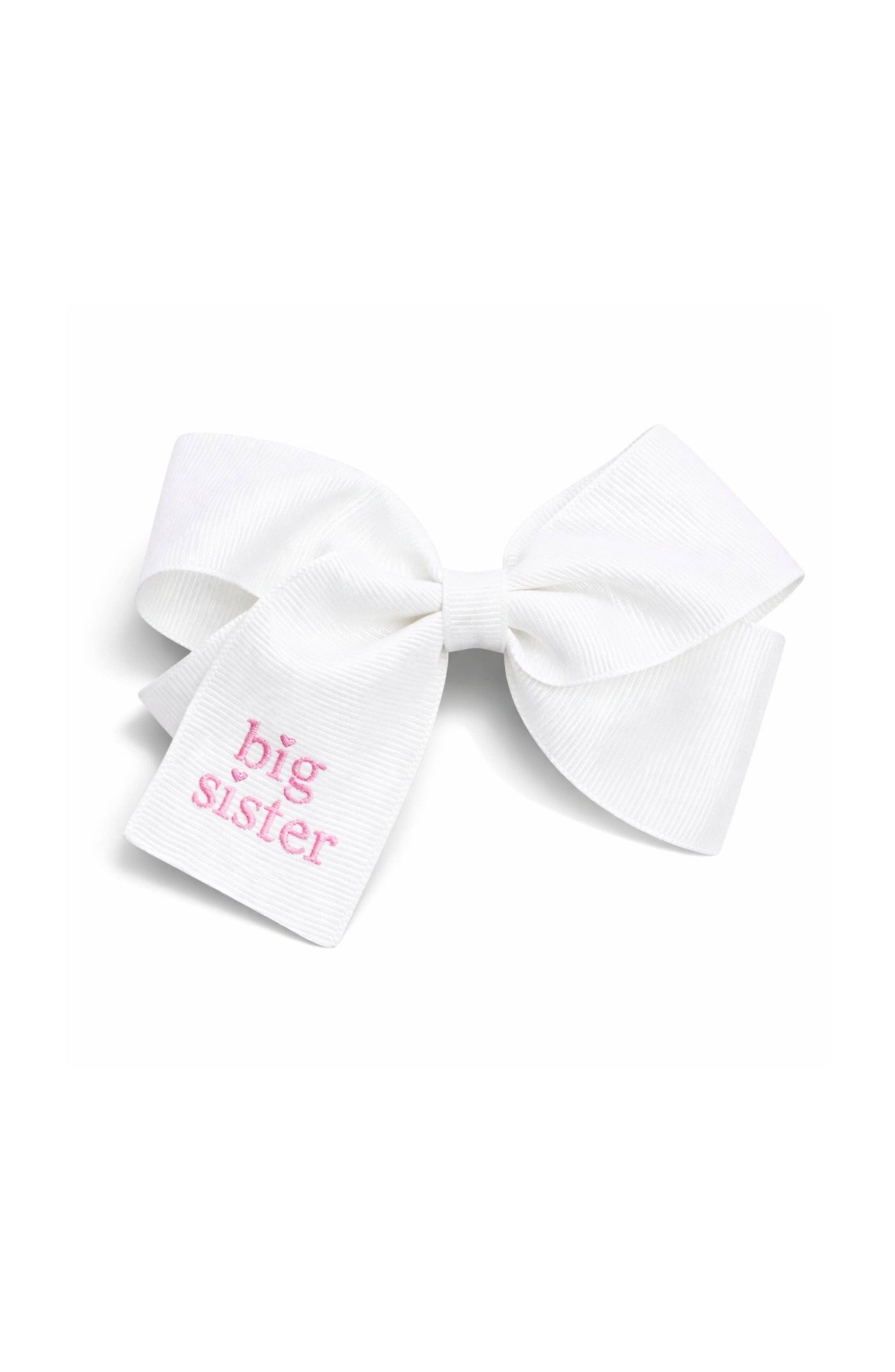 Big Sister Hair Bow: White