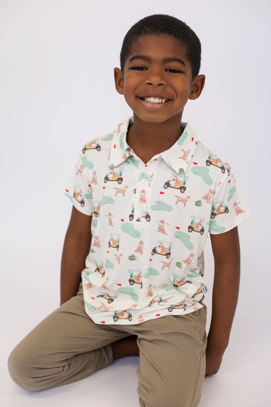 Barks & Birdies (Golf Dogs) Short Sleeve Polo Shirt