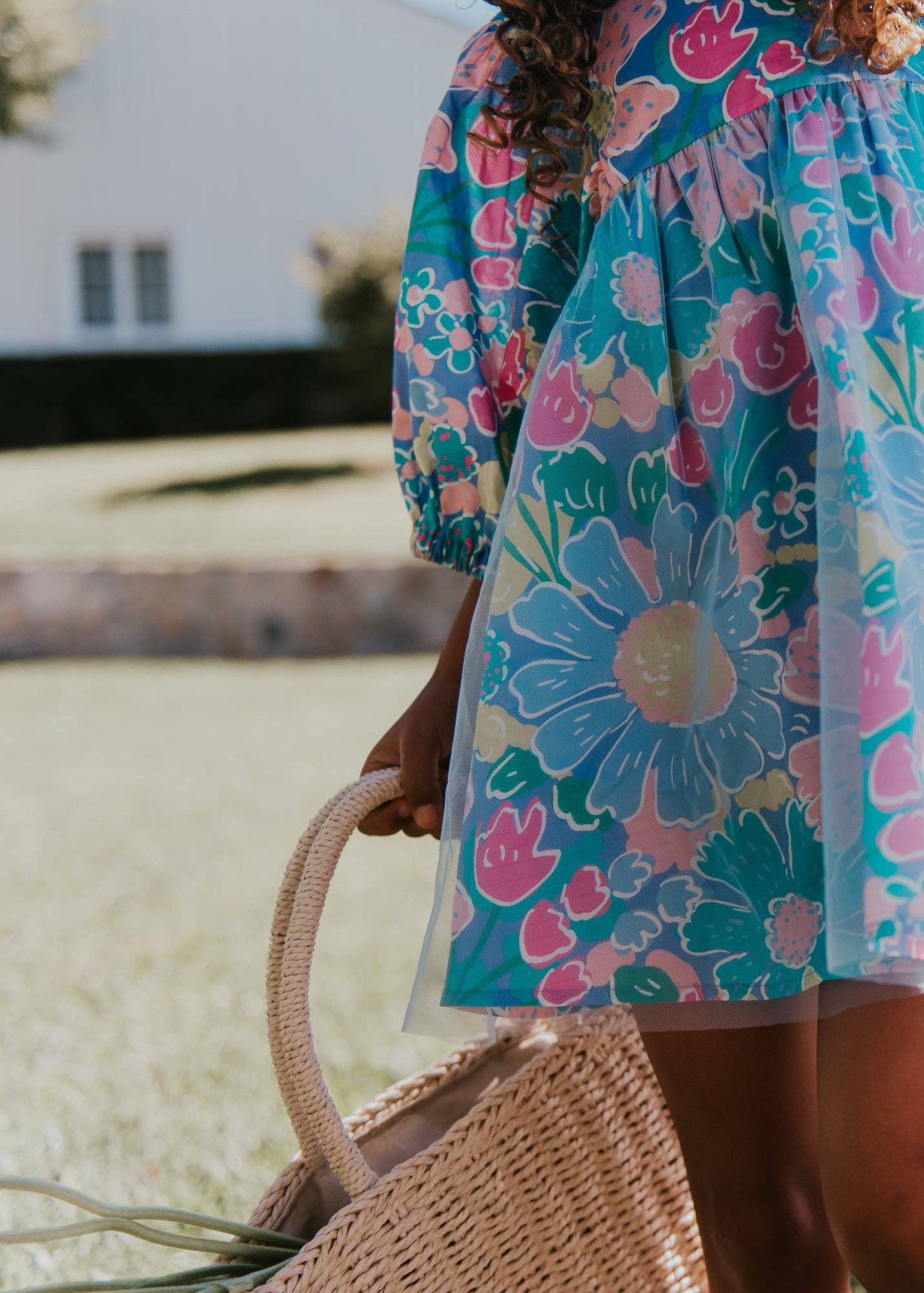 Malibu Dress: Periwinkle Floral
