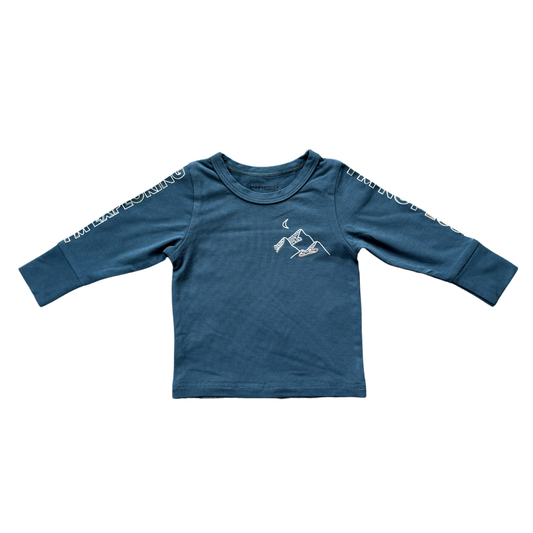 Boy's Long Sleeve Bamboo Tee: I'm Not Lost I'm Exploring