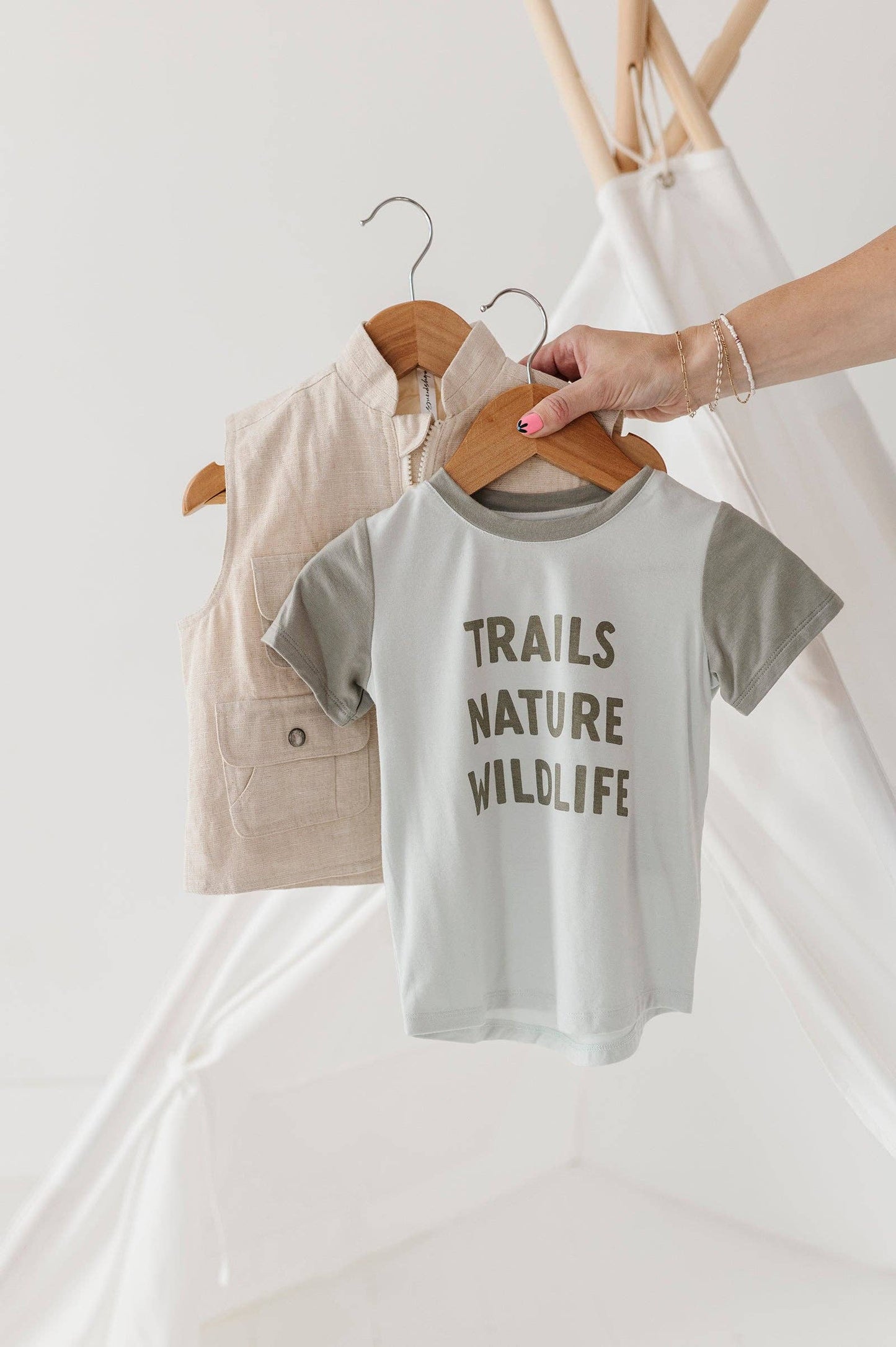 Kid's Explorer Vest Baby/Kids Clothing Spring 2025: Cream Linen