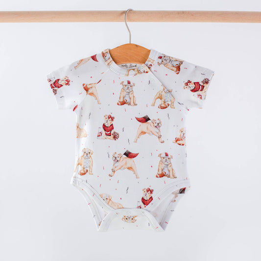 MVP: Mississippi Bulldogs Organic Cotton Onesie: 0/3 months