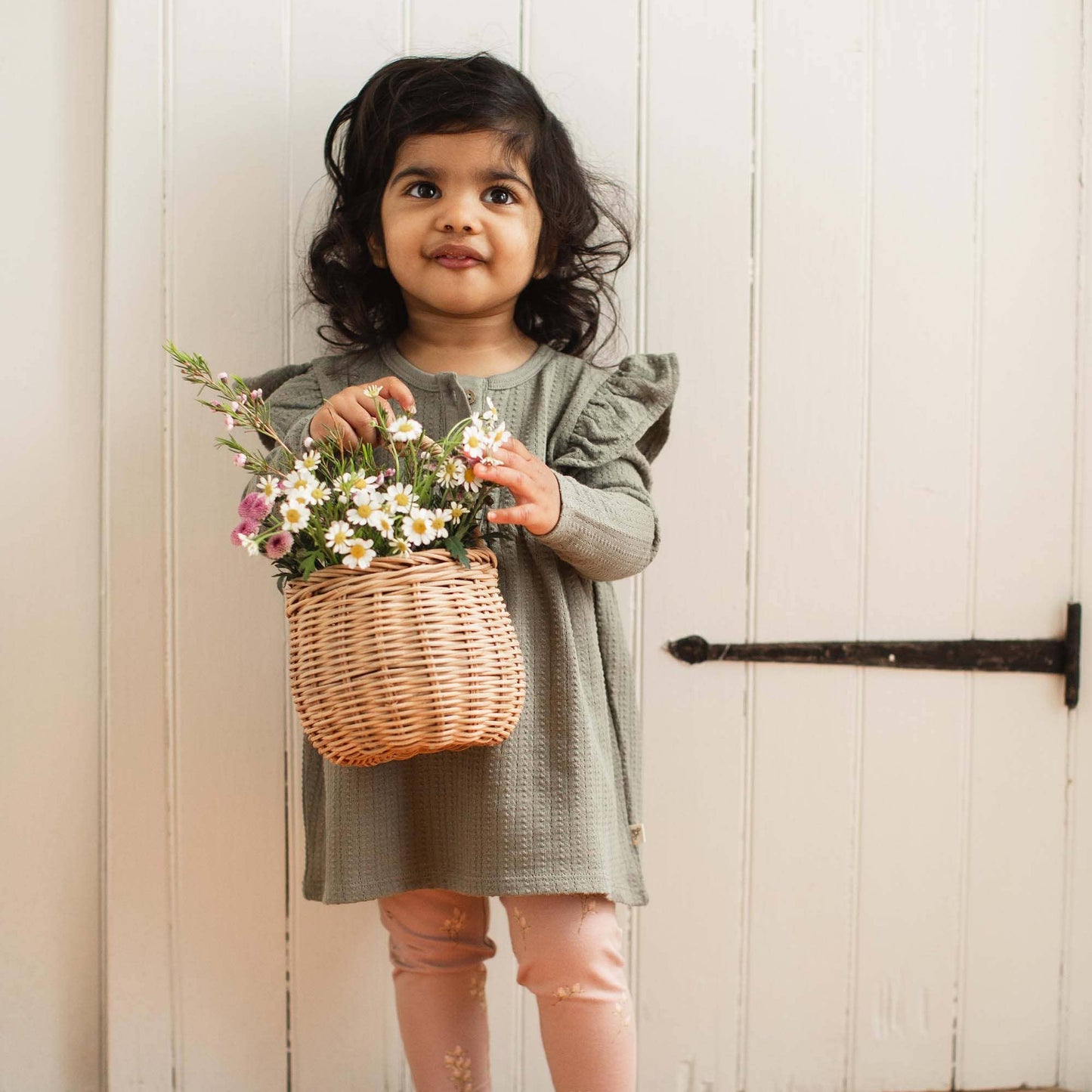 Budding Beauty Infant Tunic Set: Tranquility