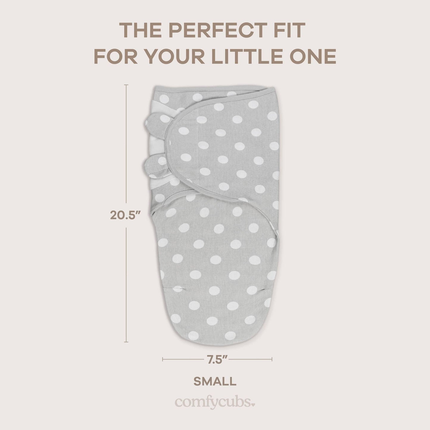 Easy Swaddle Blanket, 3 Pack - 100% Cotton by Comfy Cubs: Blue / Small (0-3 Months)
