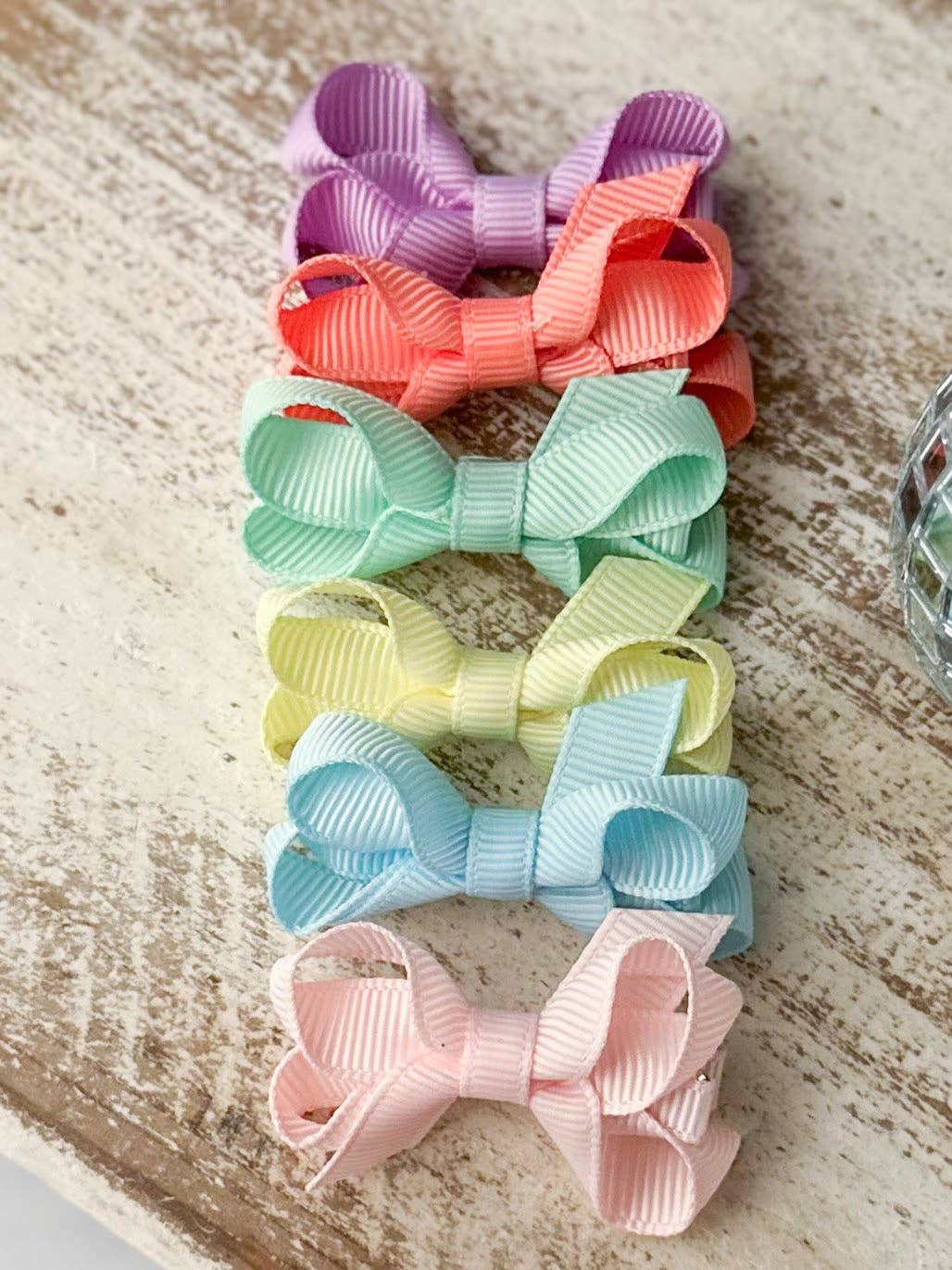 Bitty Bow Variety Pack - Baby Bows: Pastel