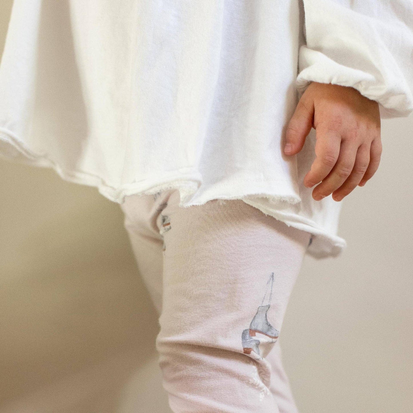 Ice Skates Organic Tunic & Pants Set
